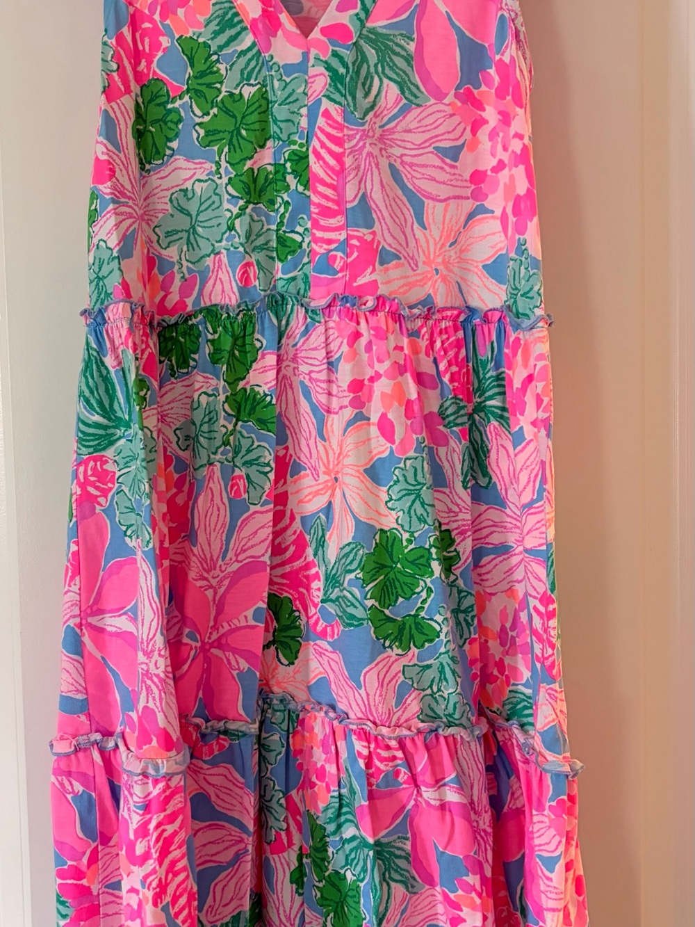 Lilly Pulitzer Pink, Green & Blue Floral Dress